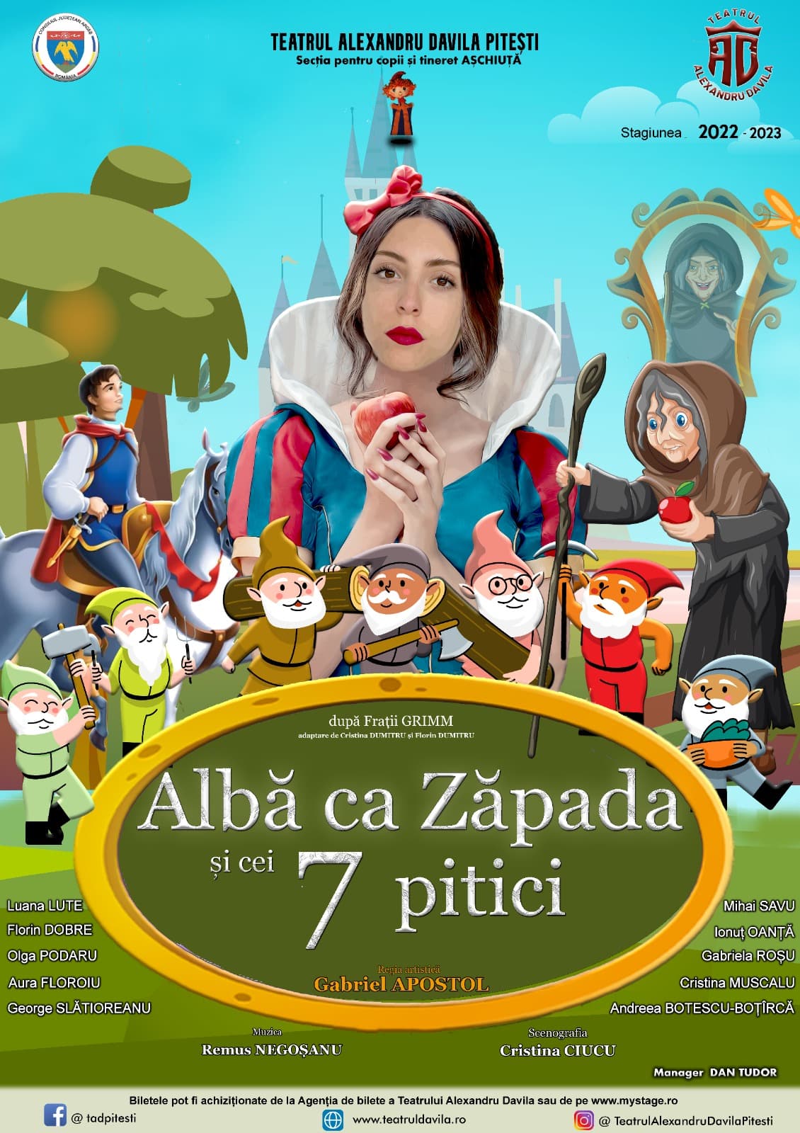 Albă ca  Zăpada și cei 7 pitici