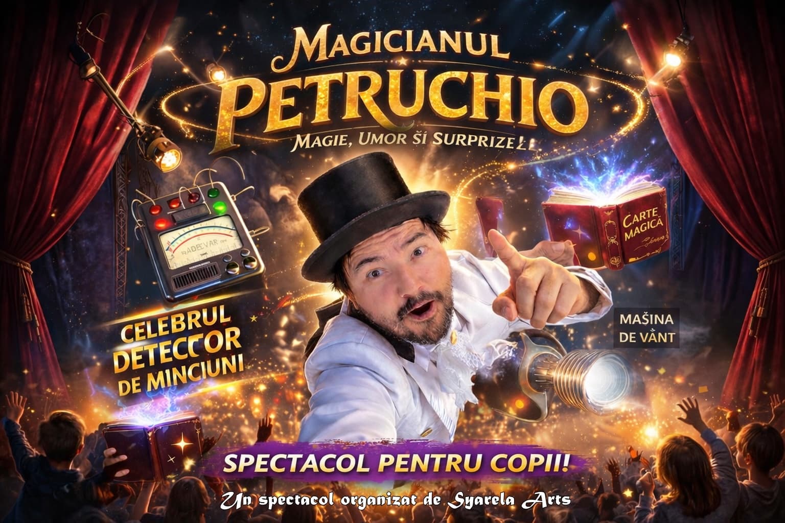 Spectacol de magie cu Magicianul Petruchio