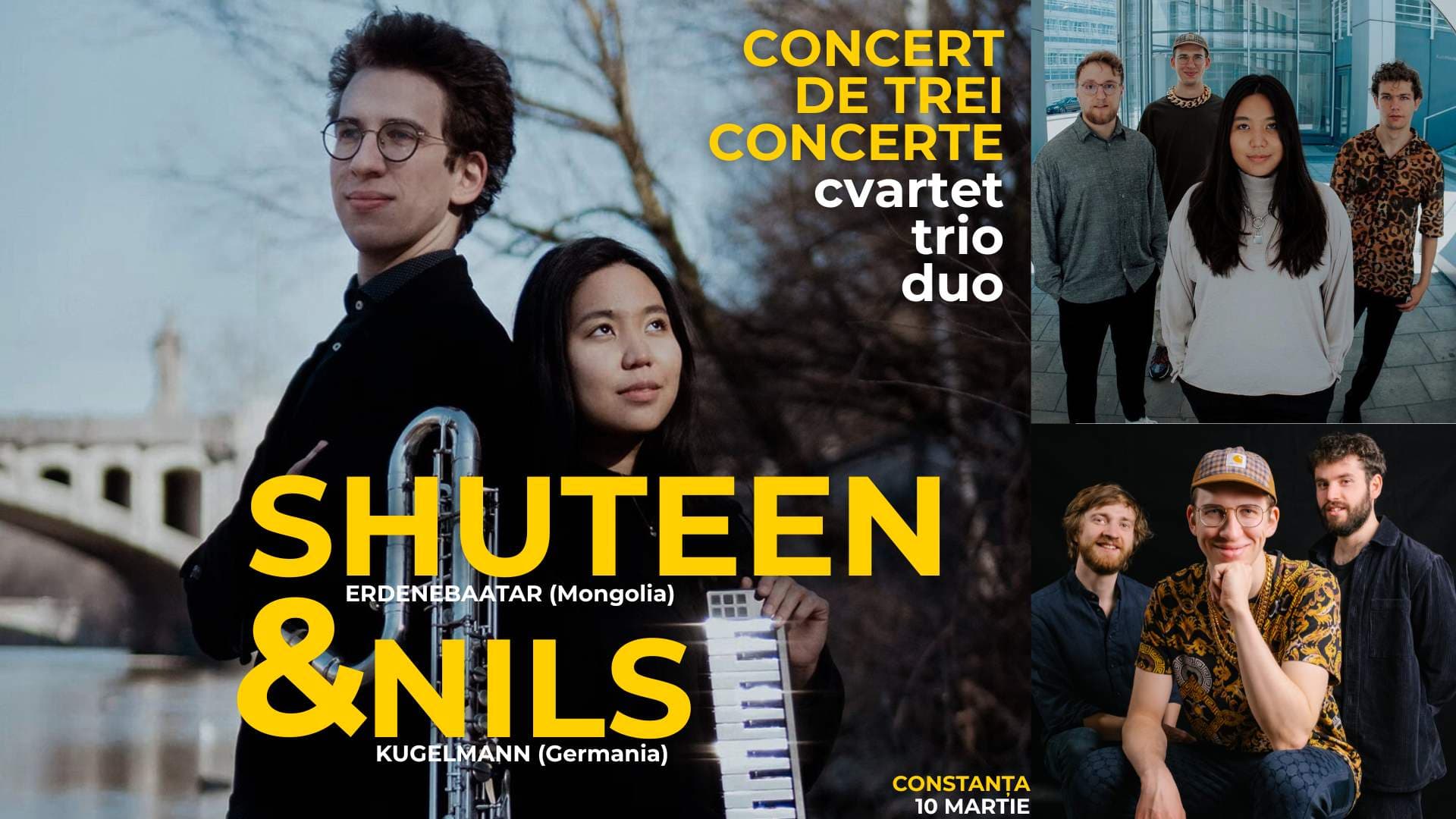 Nils Kugelmann (Germania) și Shuteen Erdenebaatar (Mongolia) : Concert de trei concerte la Jazz Fan Rising CONSTANȚA